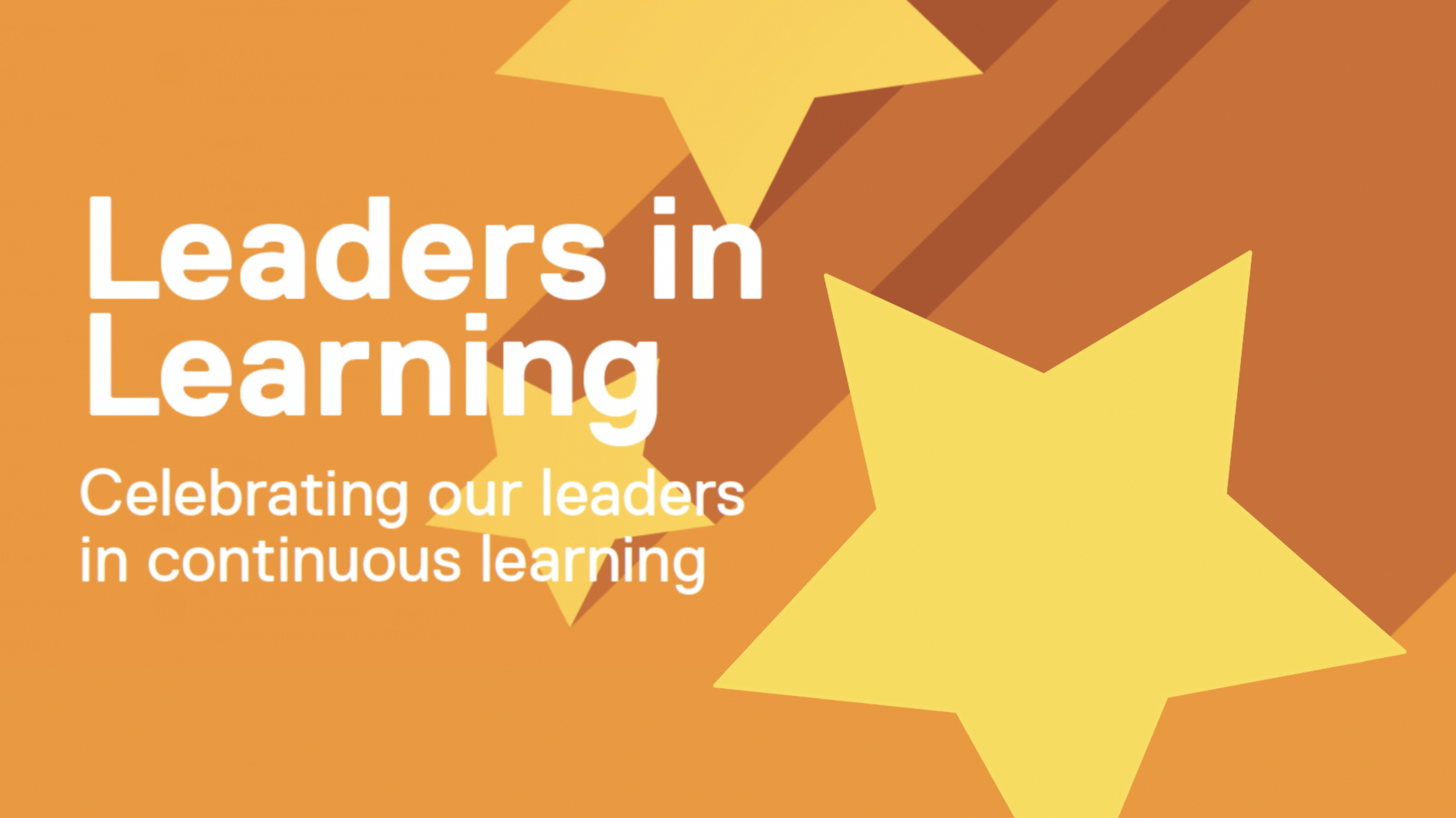 Leaders in Learning: celebrating our leaders in continuous learning