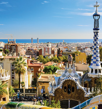 cityscape of Barcelona, Spain
